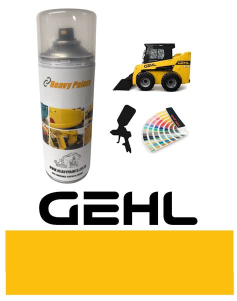 gehl skid steer yellow paint|Mustang MQ167765 : SPRAY PAINT .